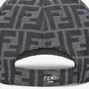 Casquette de baseball en tissu jacquard FF bleu - vue 2