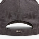 Casquette de baseball en tissu jacquard FF gris - vue 2