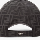 Casquette de baseball en tissu jacquard FF noir - vue 2