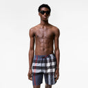 Short de bain Burberry Check Bleu