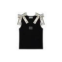 Haut Top Miu Miu à noeud Noir