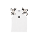 Haut Top Miu Miu à noeud Blanc
