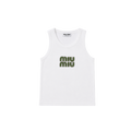 Haut Top Miu Miu Blanc et Vert