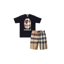 Ensemble complet Short de bain Burberry + T-shirt Bathing Ape X Burberry