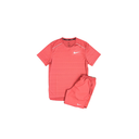 Ensemble complet Nike Running Short + T-shirt + Veste Rouge/Pastèque fluo