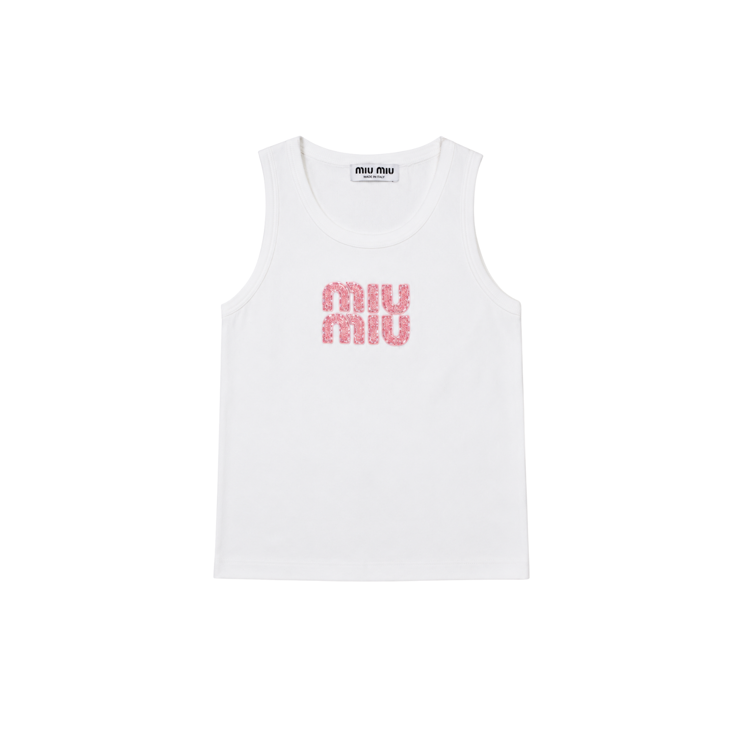 Haut Top Miu Miu Blanc et Rose